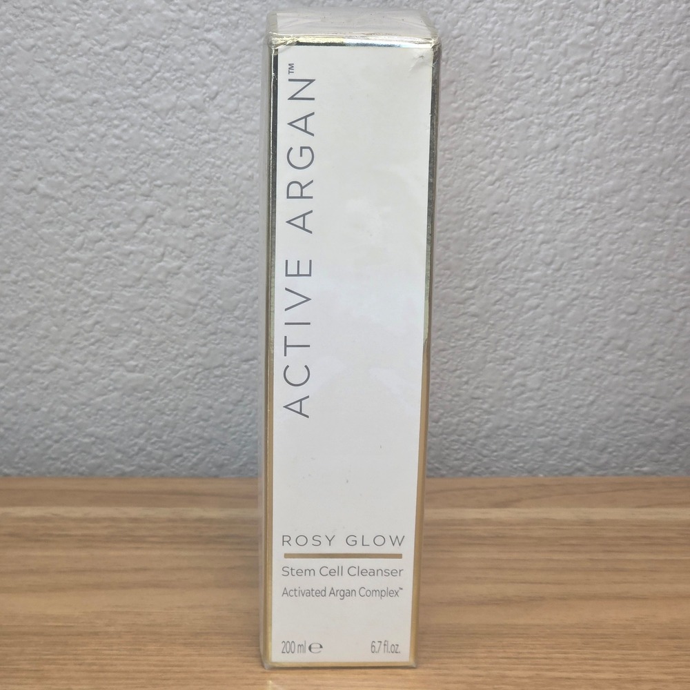 Active Argan Rosy Glow Stem Cell Cleanser (6.7 fl oz / 200 ml) New Sealed
